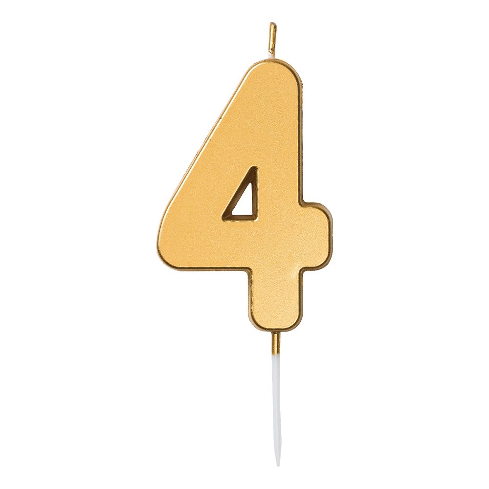 Kakkukynttilä Numero Kulta