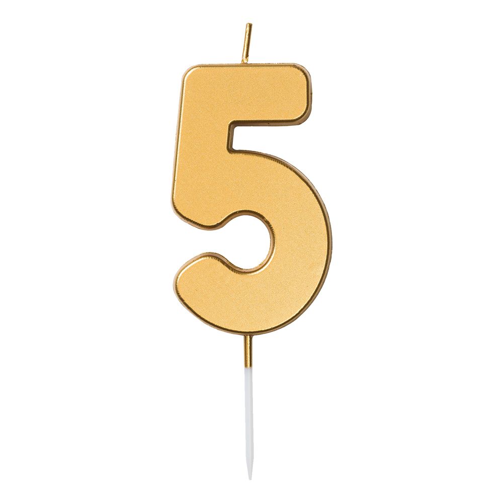 Kakkukynttilä Numero Kulta