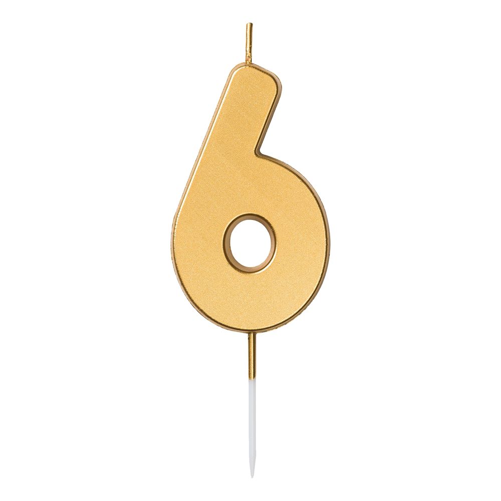 Kakkukynttilä Numero Kulta