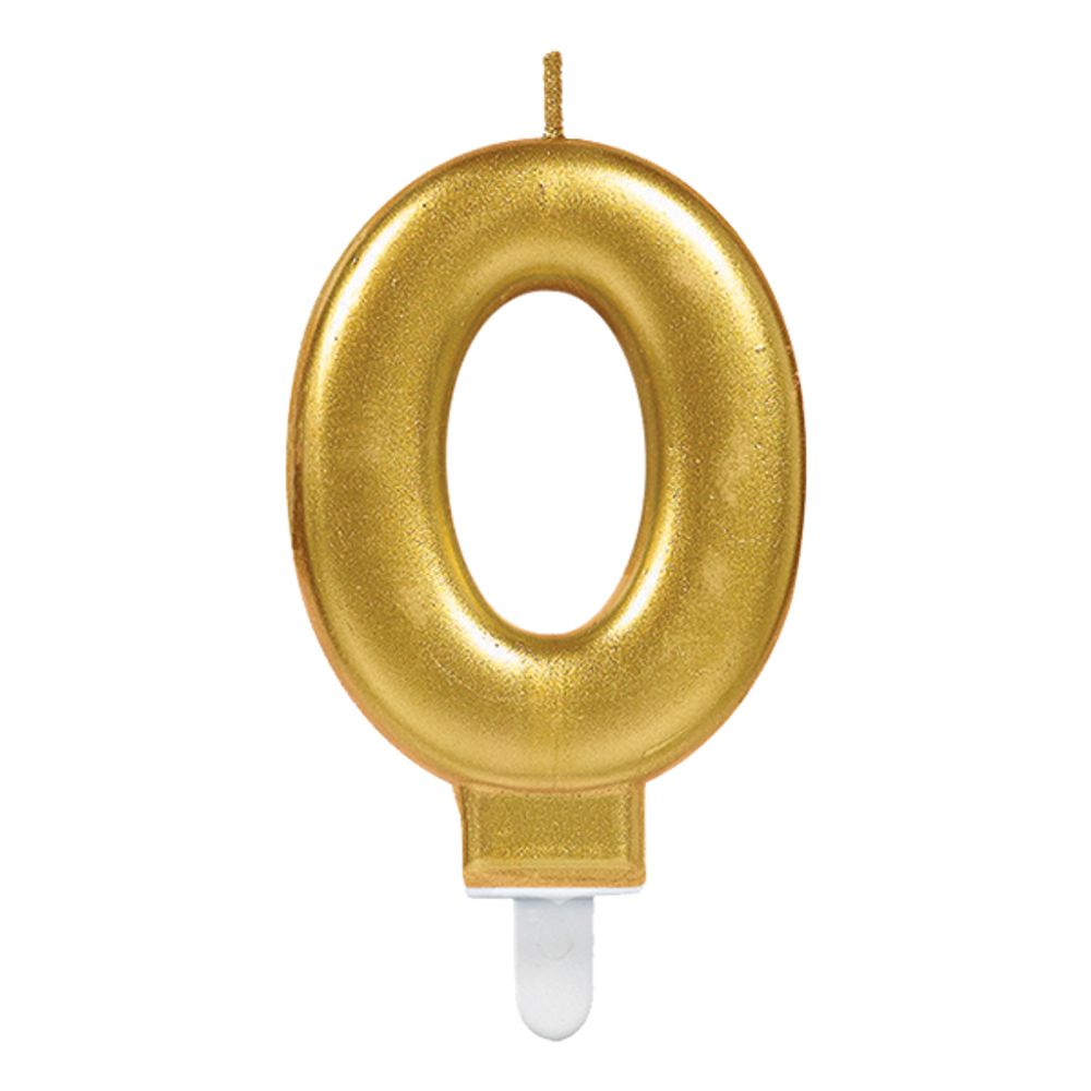 Tårtljus Siffra Guld Metallic