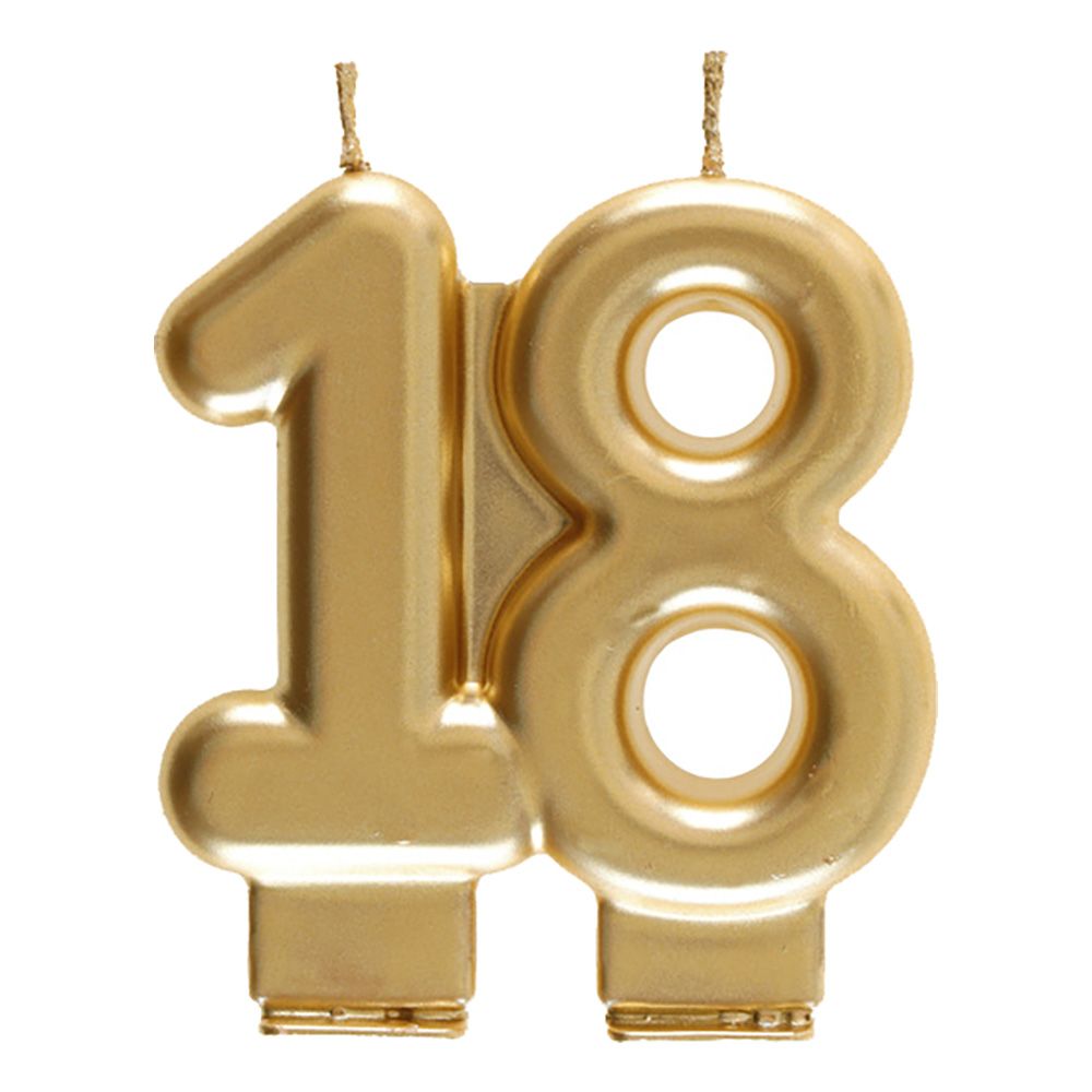 Kakkukynttilä Numero Matta Kulta