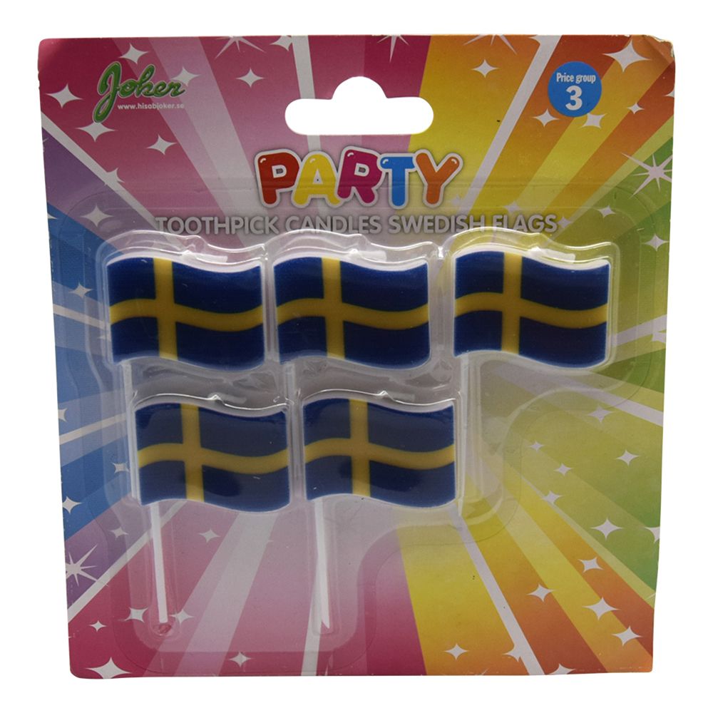 Kakkukynttilät Ruotsin Lippu