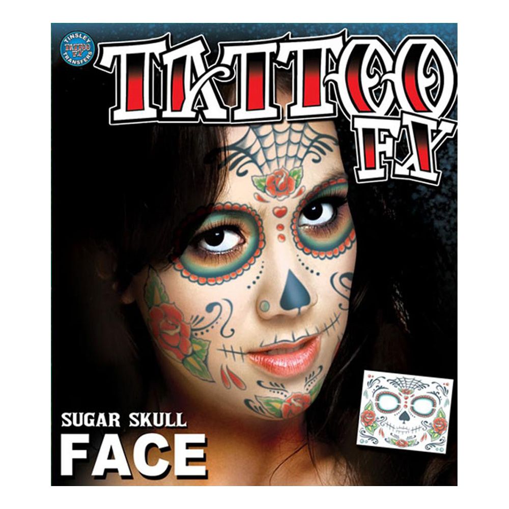 Tatoveringer for Ansiktet Sugar Skull