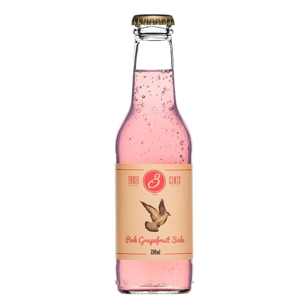 Three Cents Pink Grapefruit Soda