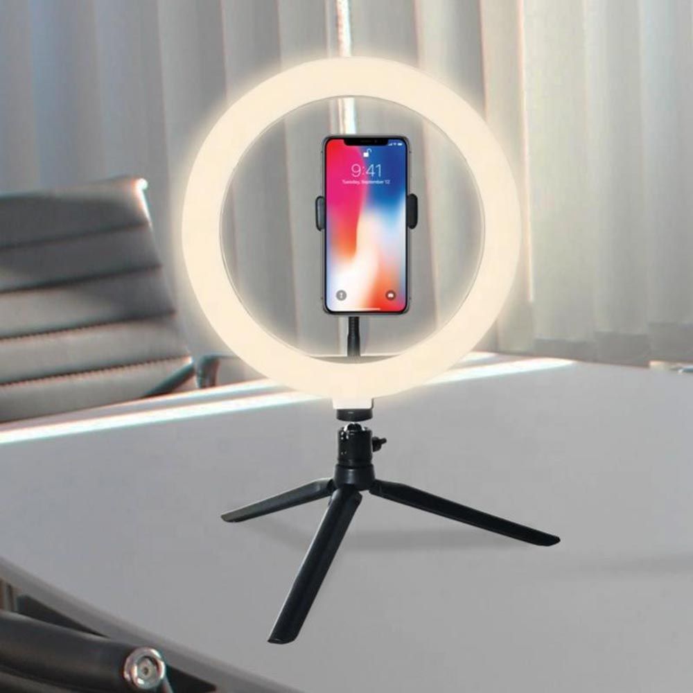 TikTok Himmennettävä Selfievalaisin Valkoinen