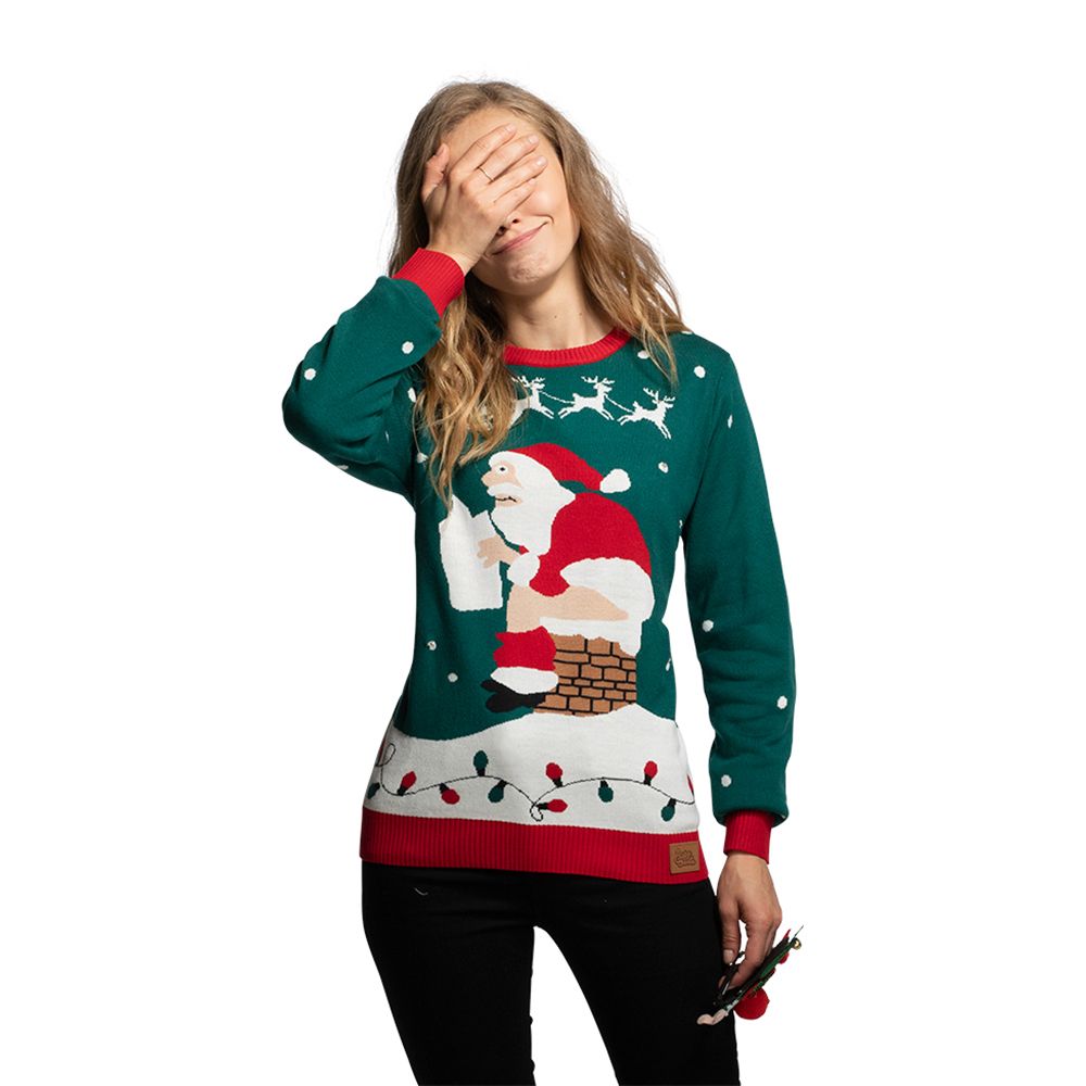 Julemand på Skorstenen LED Juletrøje