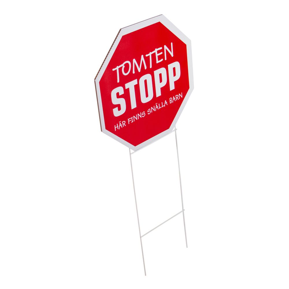 Tomten Stoppskylt