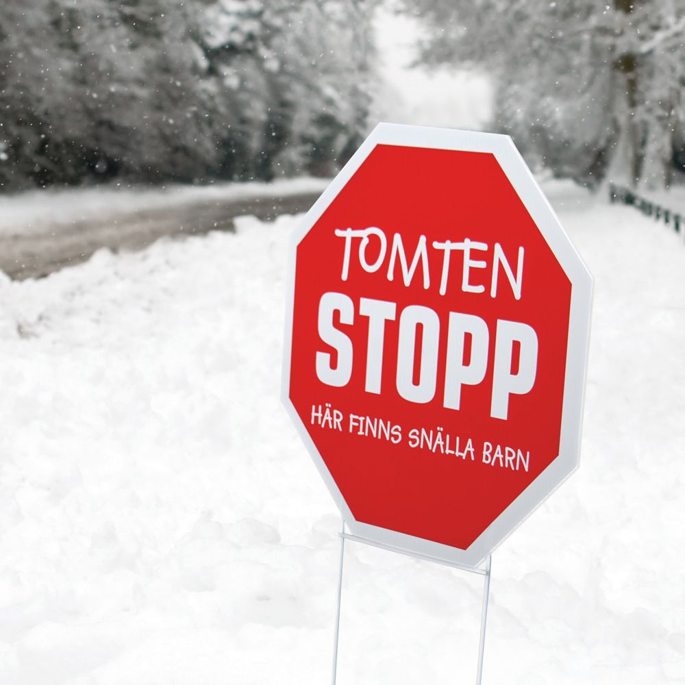 Tomten Stoppskylt