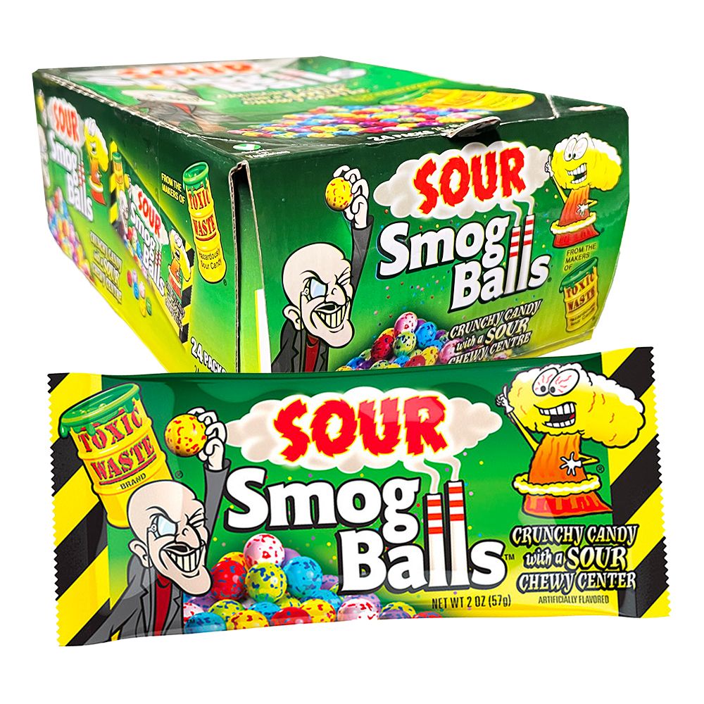 Toxic Waste Sour Smog Balls Suurpakkaus