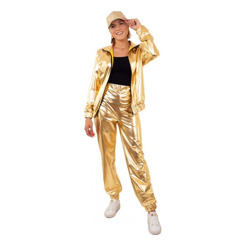 Tracksuit Guld Dam Maskeraddräkt