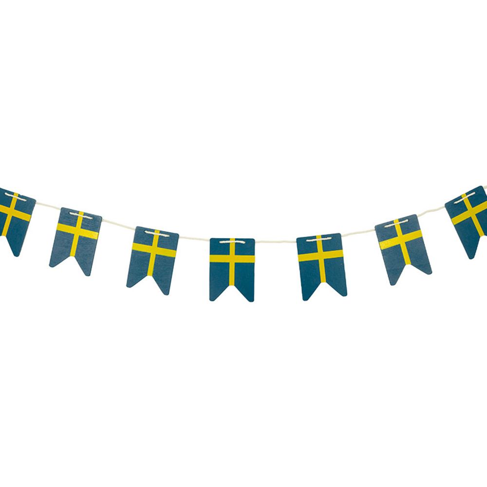 Træguirlande Svenske Flag