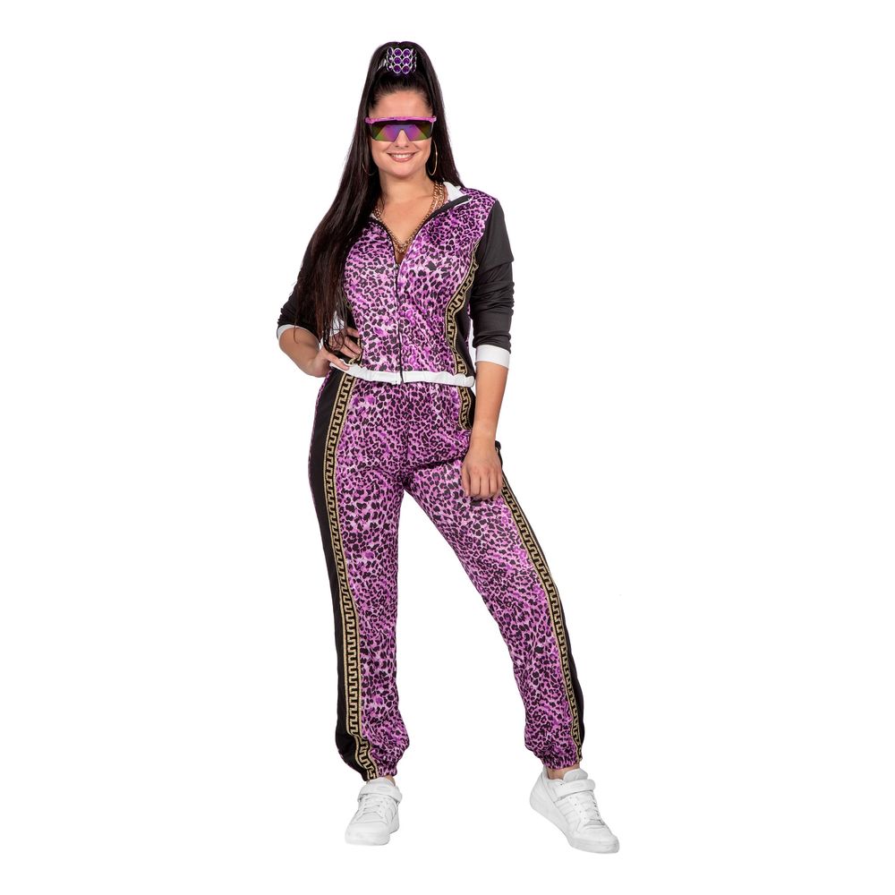 Grilldress Dame Leopard Lilla