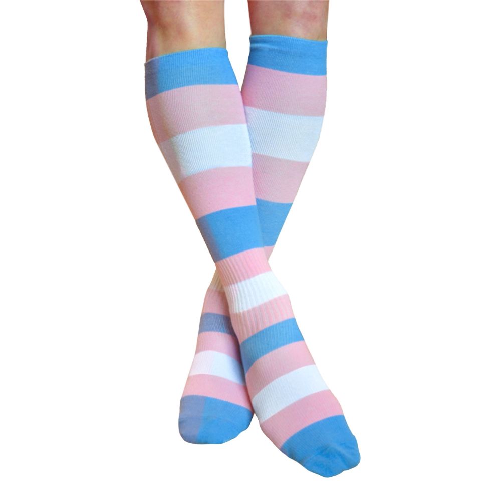 Stödstrumpor Pride Trans