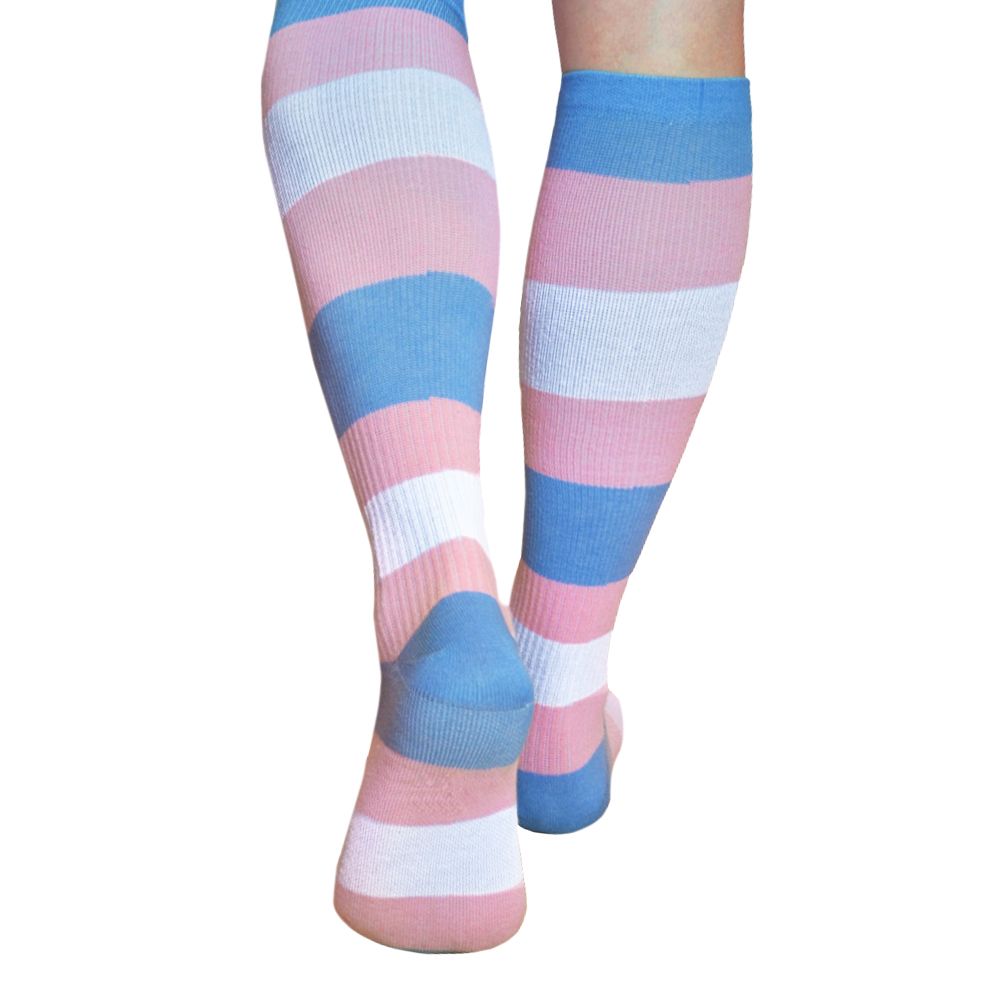 Stödstrumpor Pride Trans