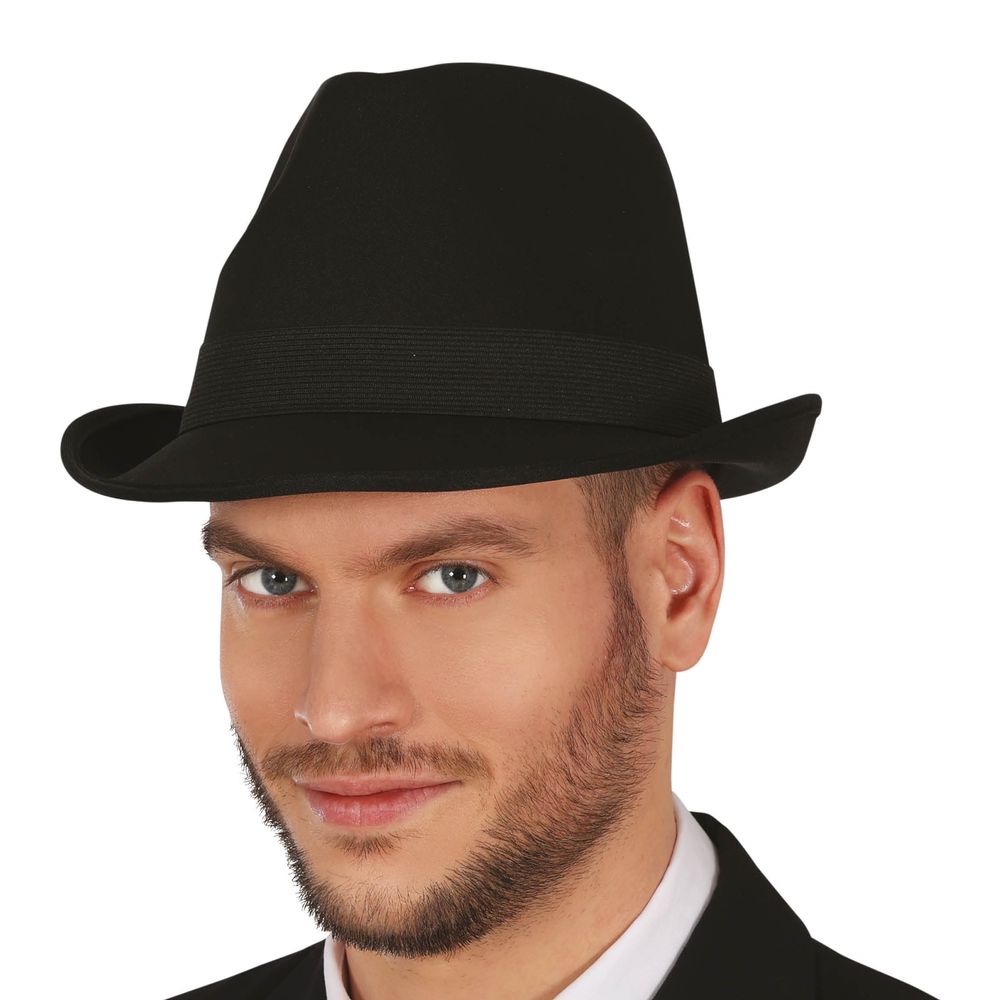 Trilby Gangsterihattu Musta