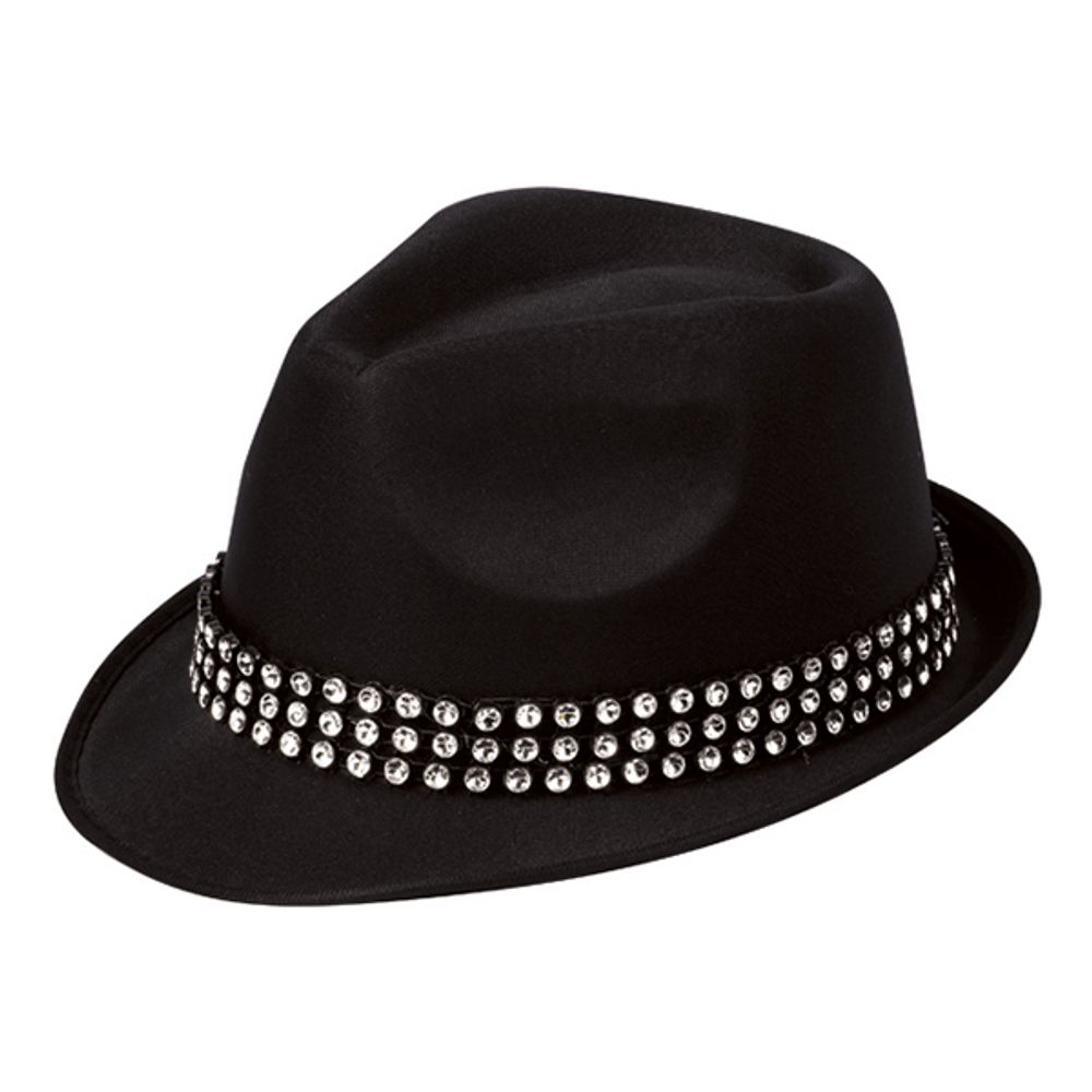 Trilby Hatt med Stenar