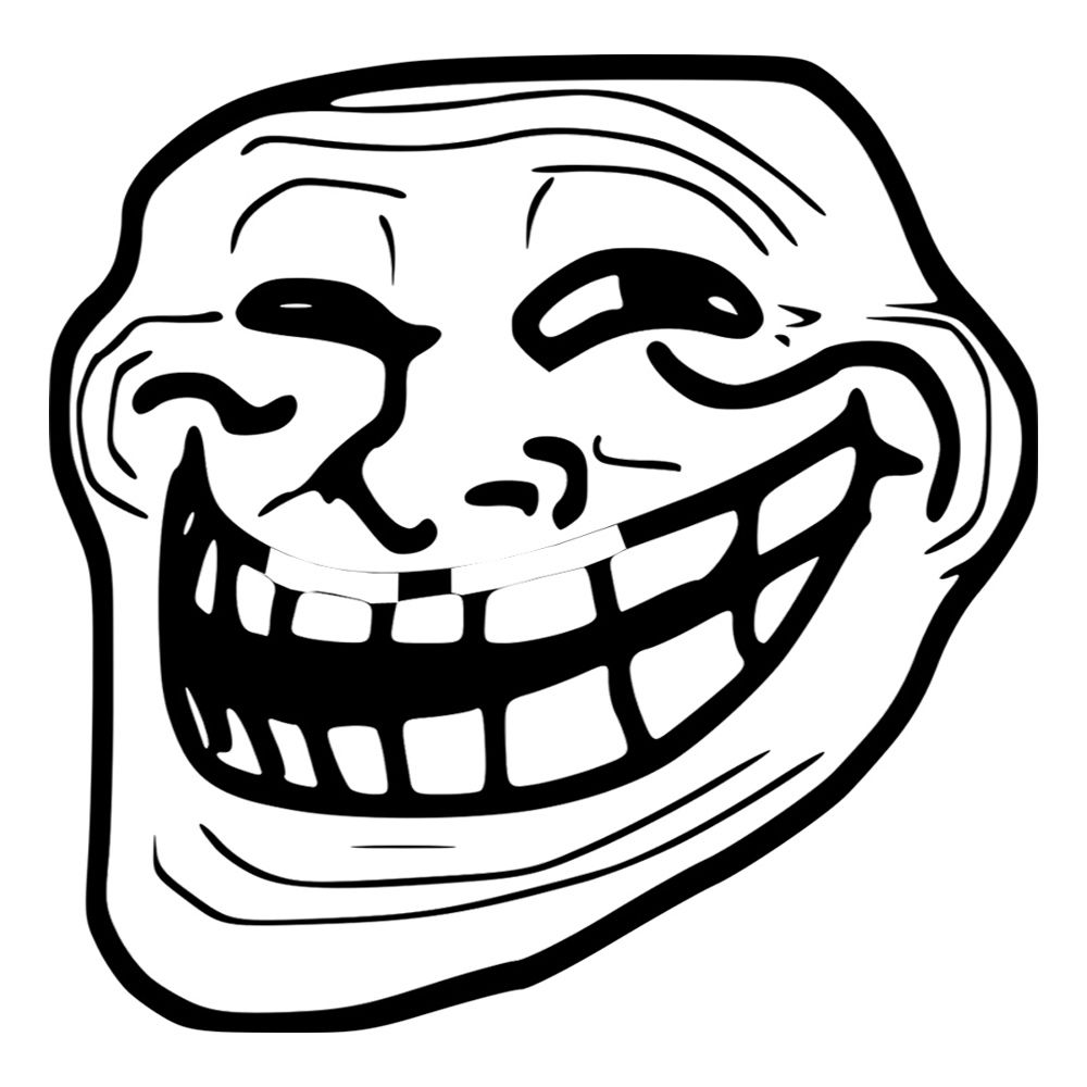 Trollface Papmaske