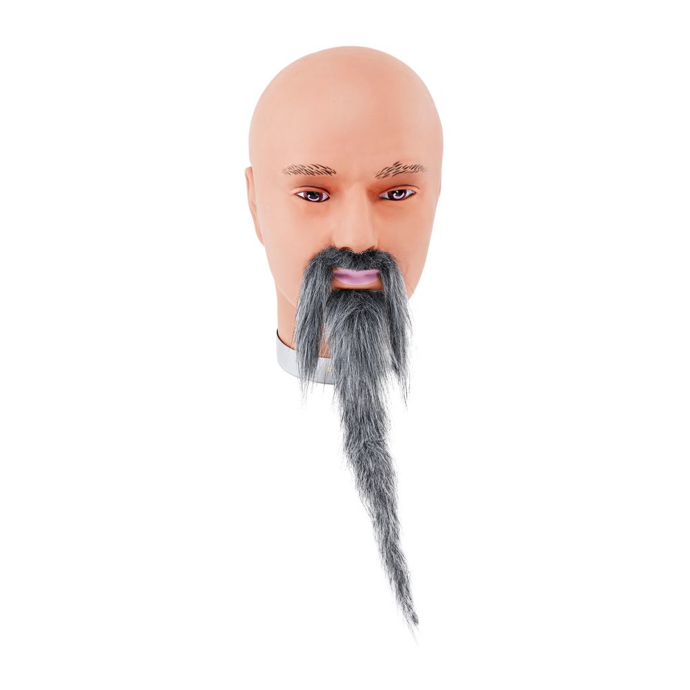 Trollkarlsskägg och Mustasch Grå