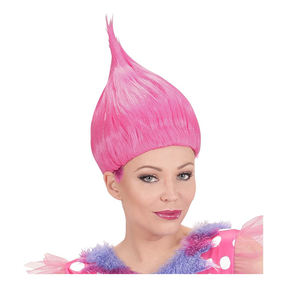 Trollipeikko Peruukki Pinkki