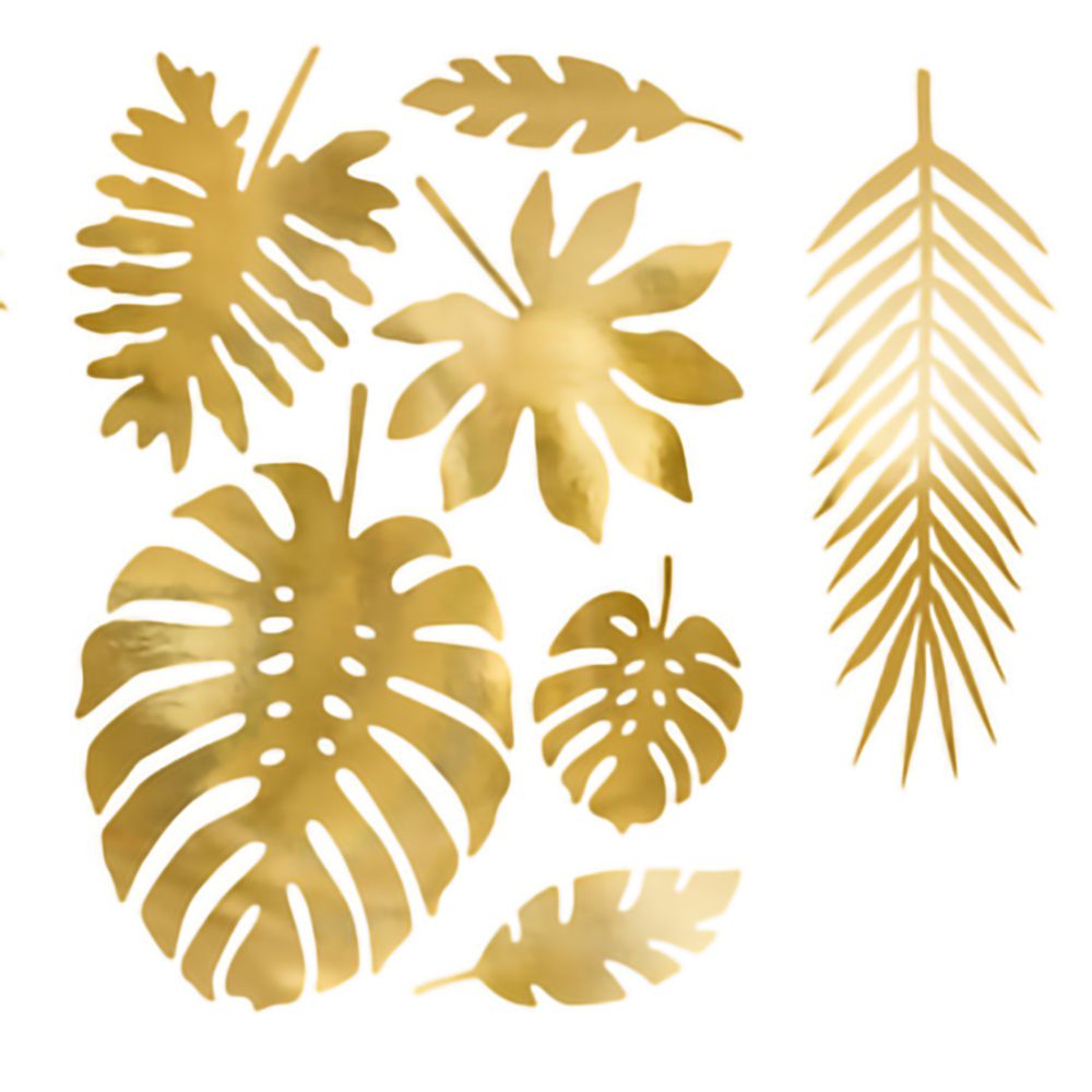 Tropiska Löv Guld Metallic