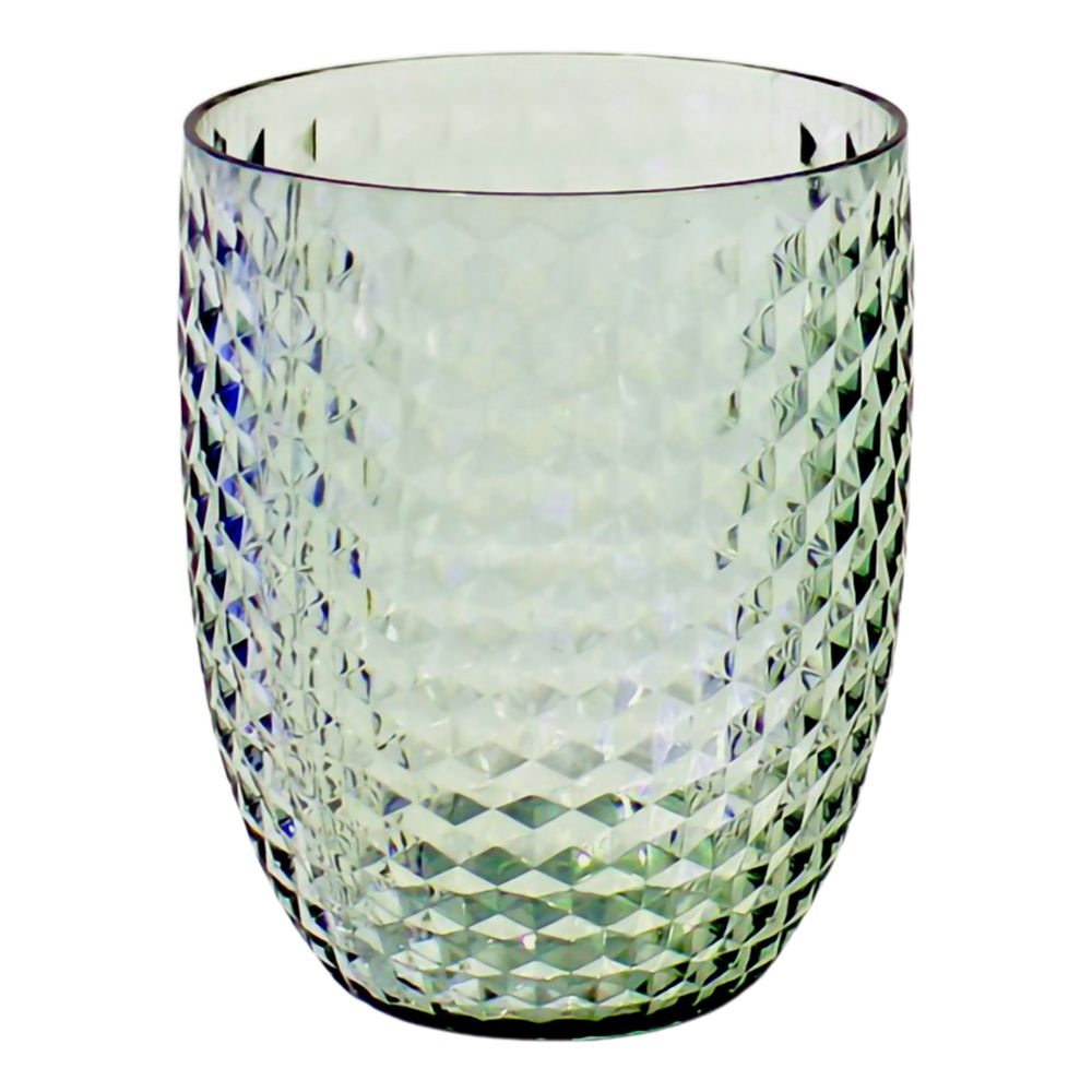 Tumblerglass i plast grønn