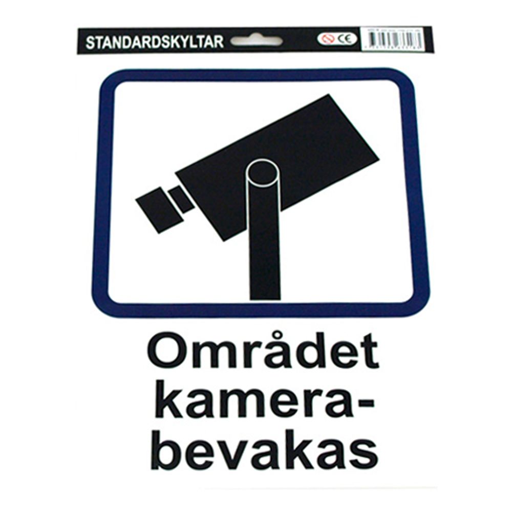 TV/Video Overvågning Stickers