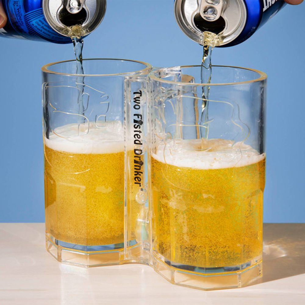 Two Fisted Drinker Ølglass