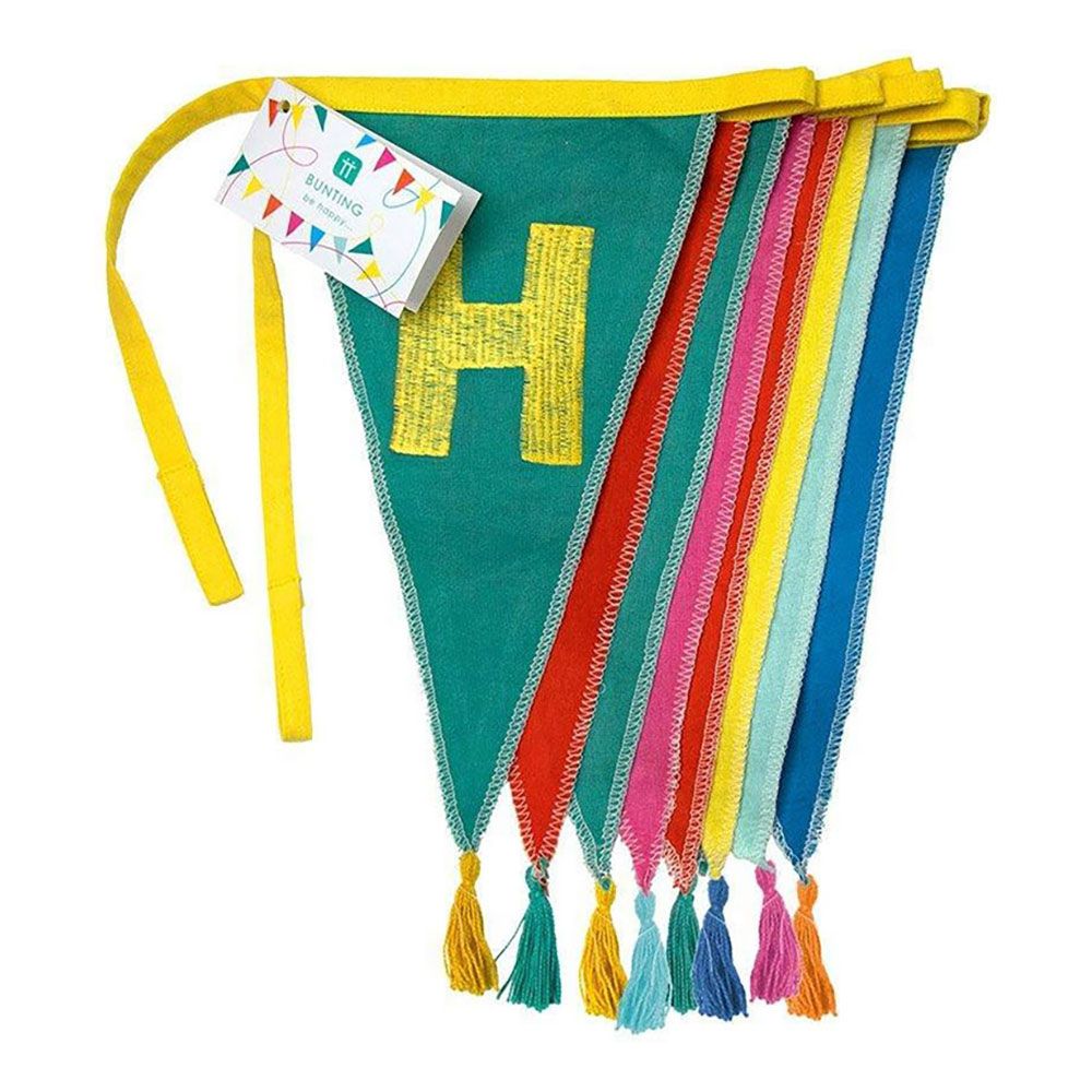 Stoffgirlander Rainbow Happy Birthday