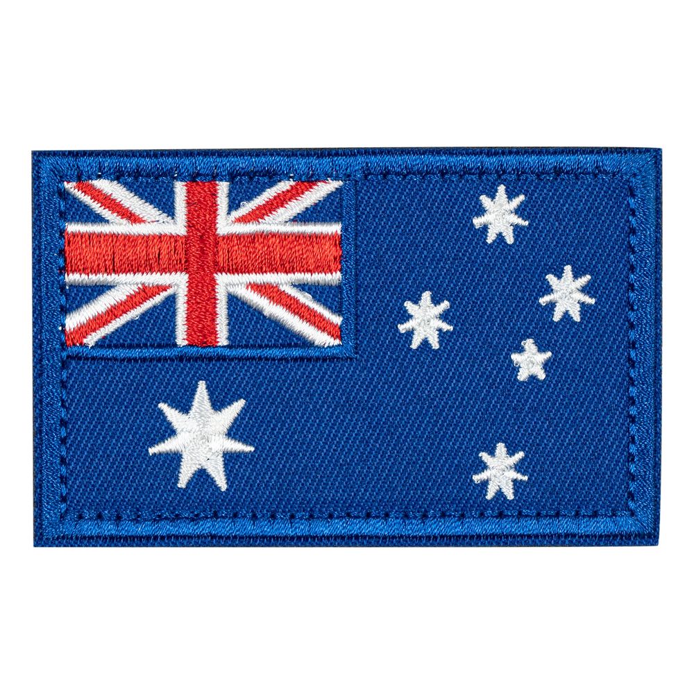 Tygmärke Australiens Flagga