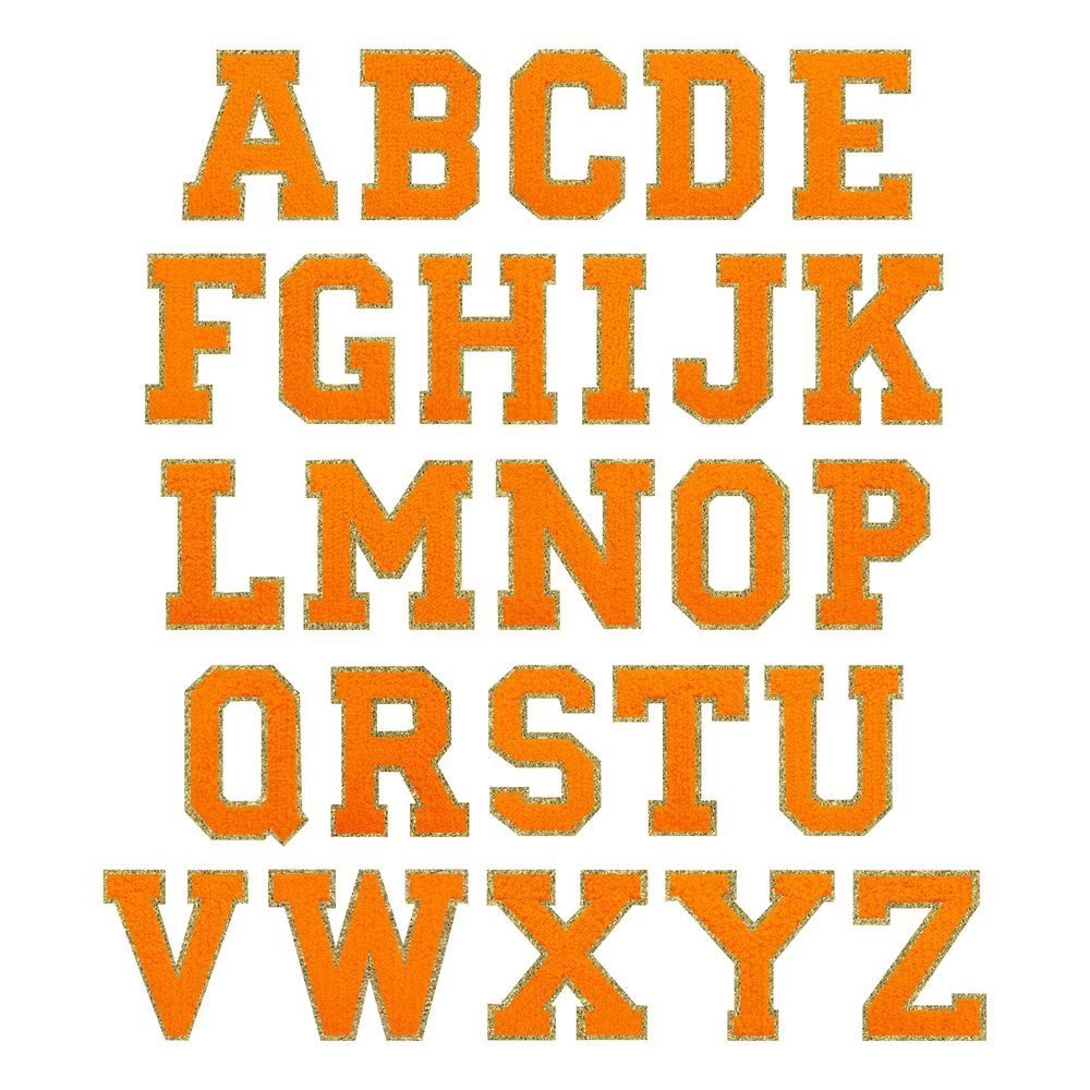 Stofmærke Bogstav Orange