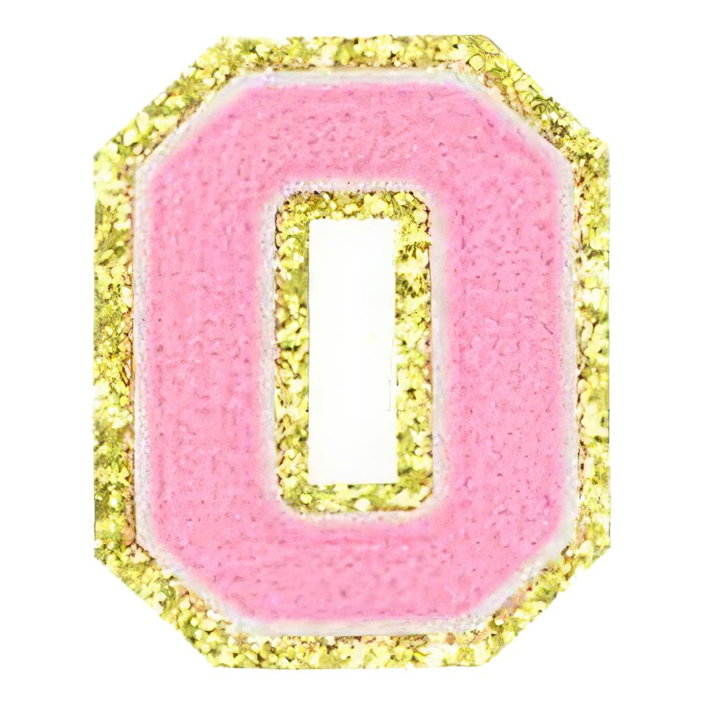 Tygmärke Bokstäver Rosa