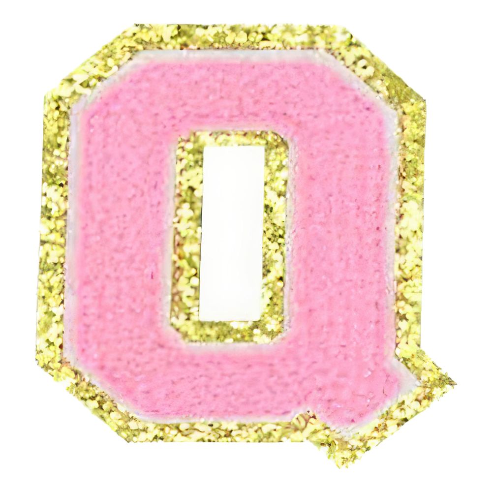 Tygmärke Bokstäver Rosa