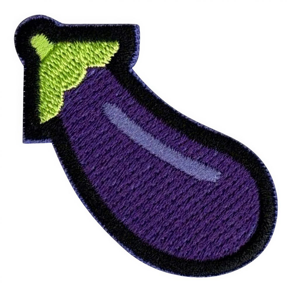 Kangasmerkki Emoji Aubergine/Munakoiso