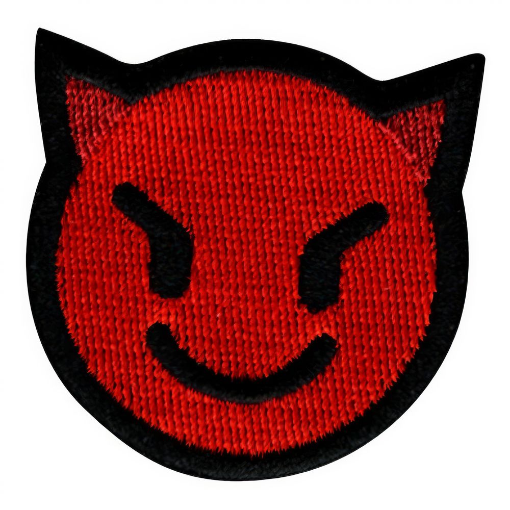 Kangasmerkki Emoji Piru