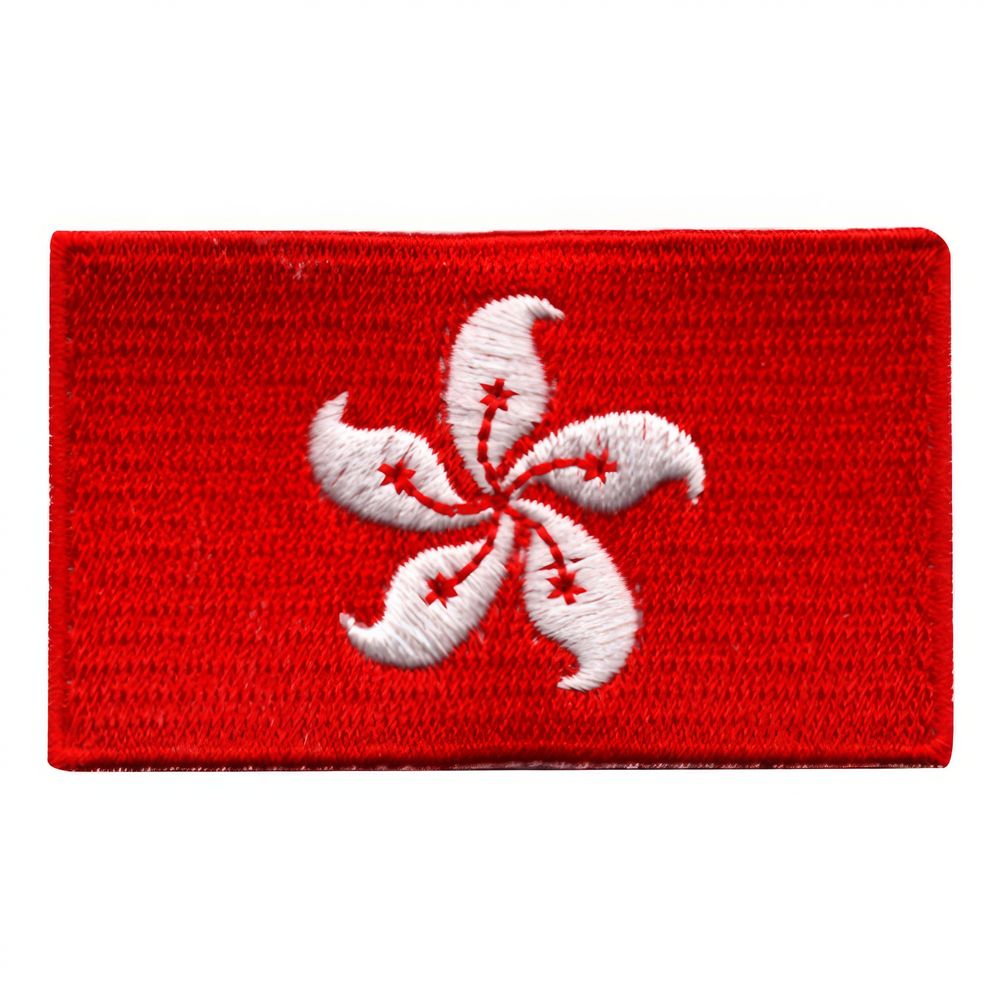 Kangasmerkki Hongkongin Lippu