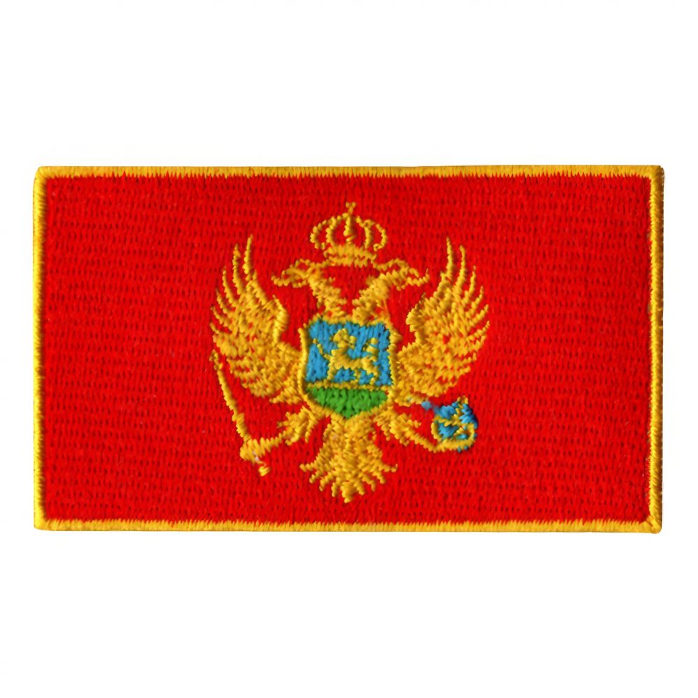 Stofmærke Flag Montenegro