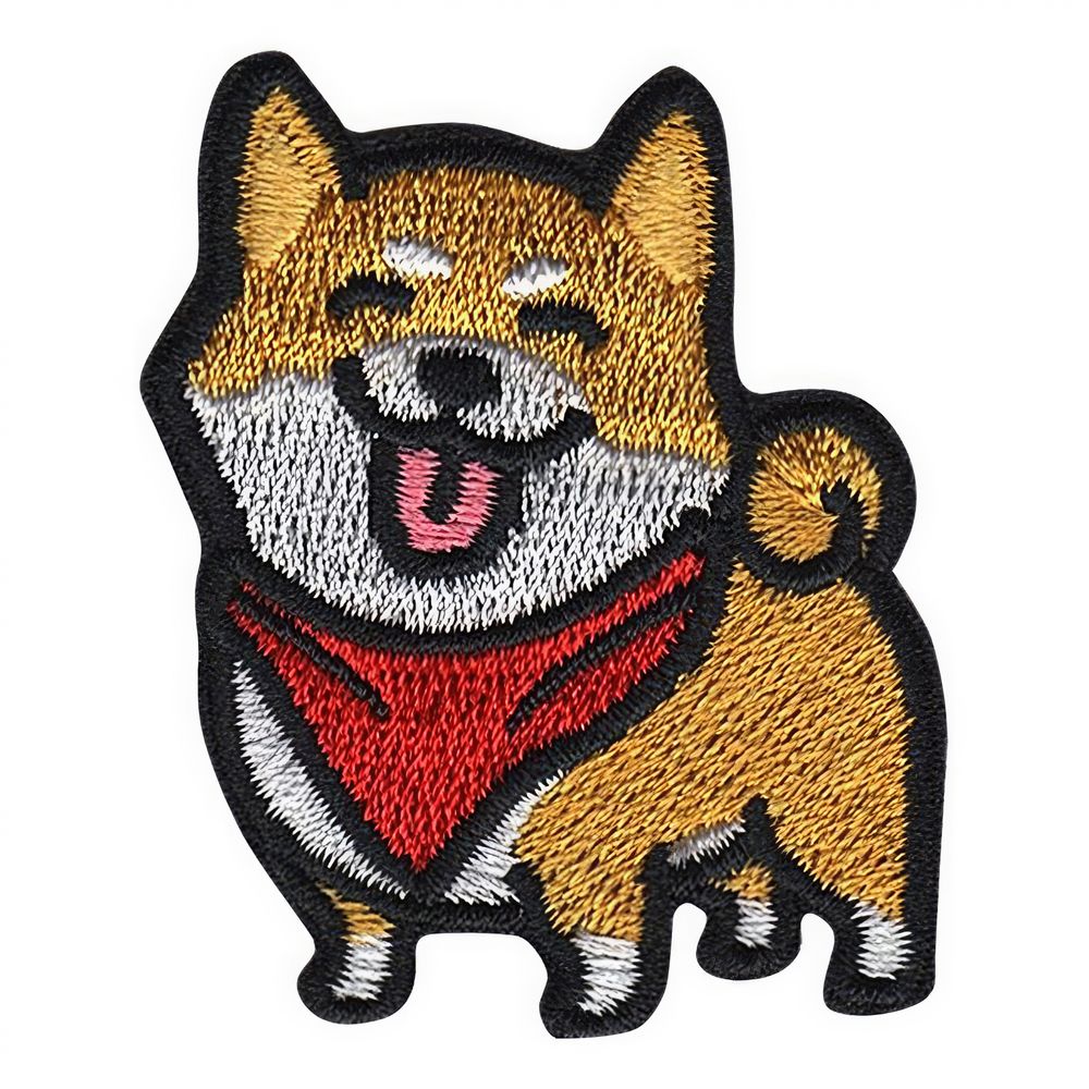 Stoffmerke Hund Shiba Inu