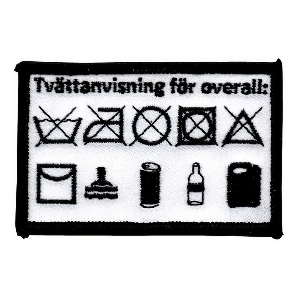 Tygmärke Overall Tvättanvisning