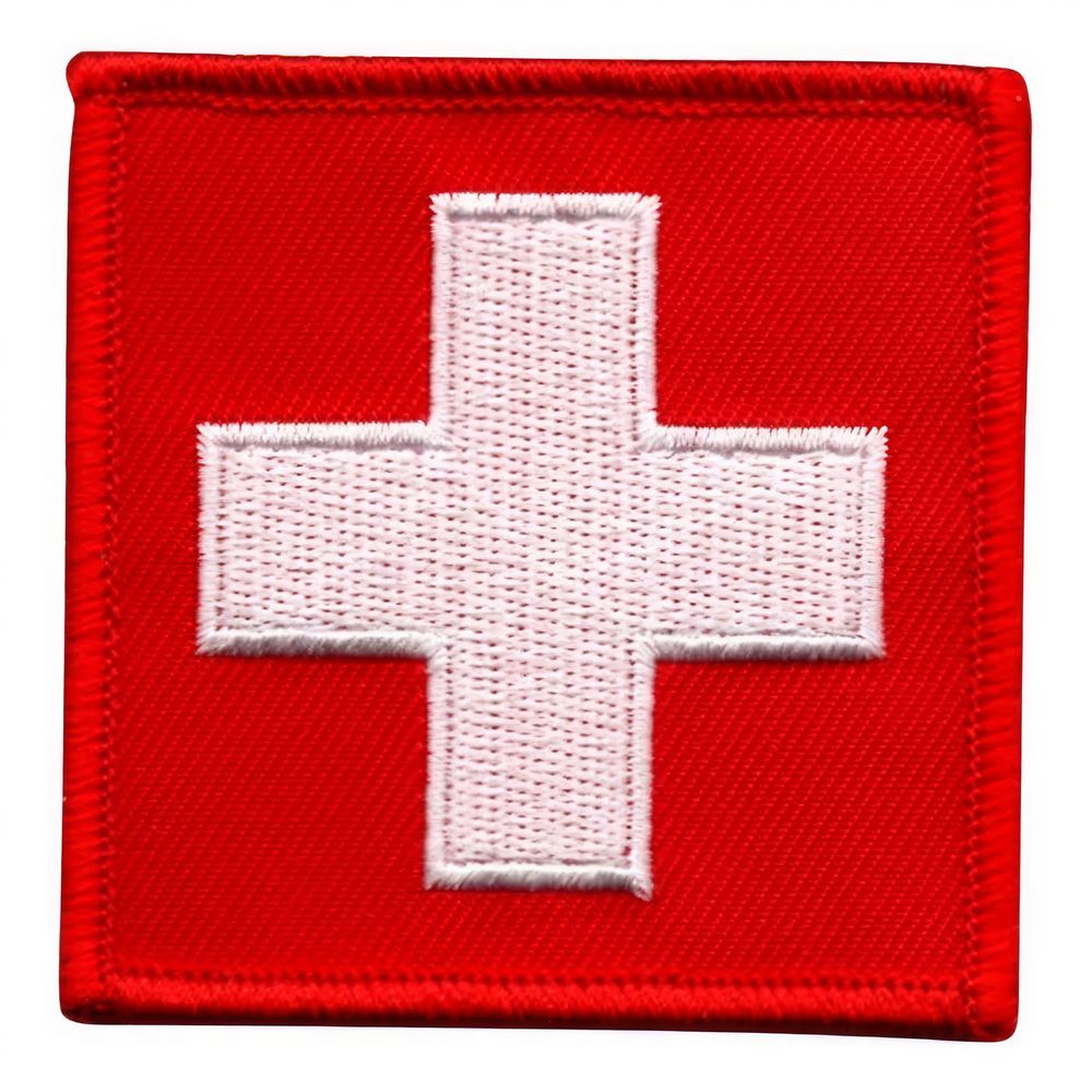 Stofmærke Sundhedspleje Hvidt Kors First Aid