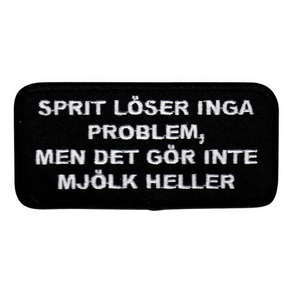 Tygmärke Sprit Löser Inga Problem