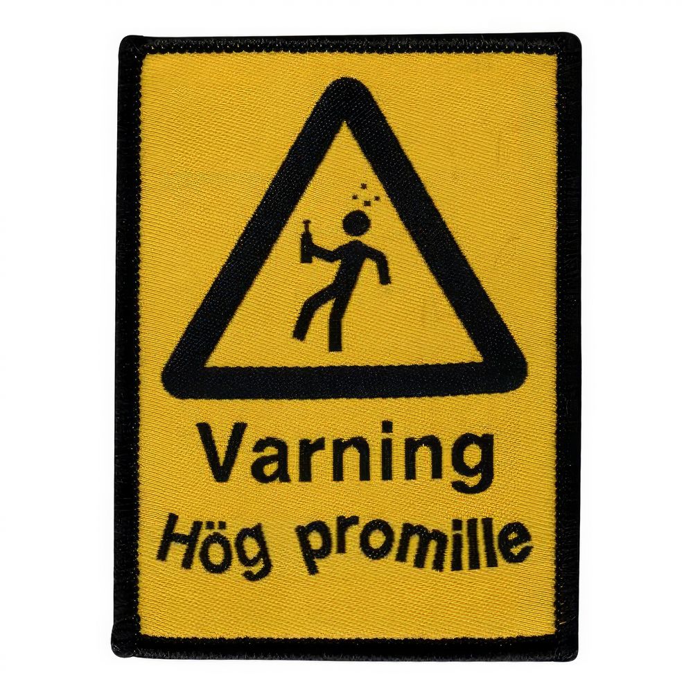 Kangasmerkki Varning Hög Promille