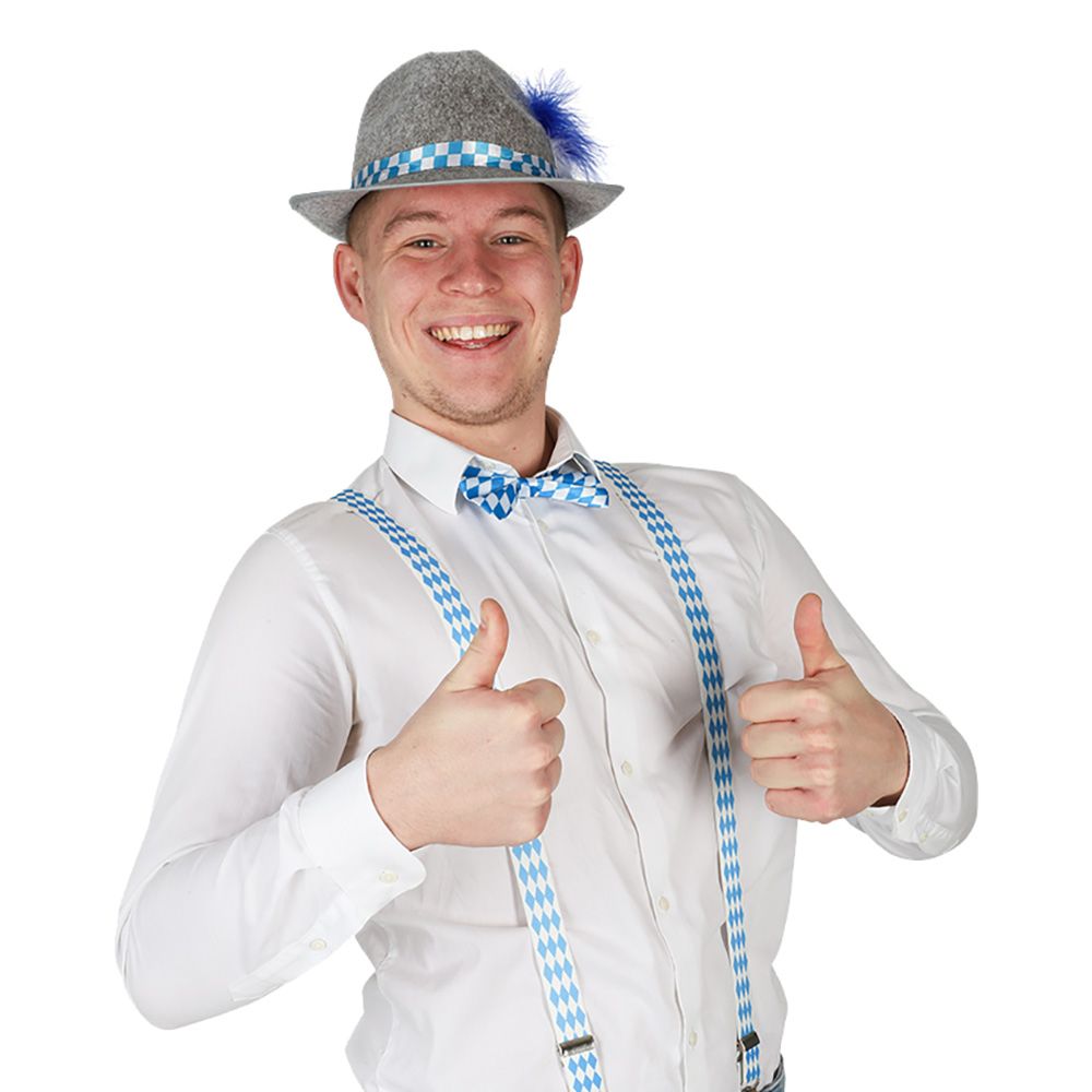 Tyrolerhat Grå med Fjer