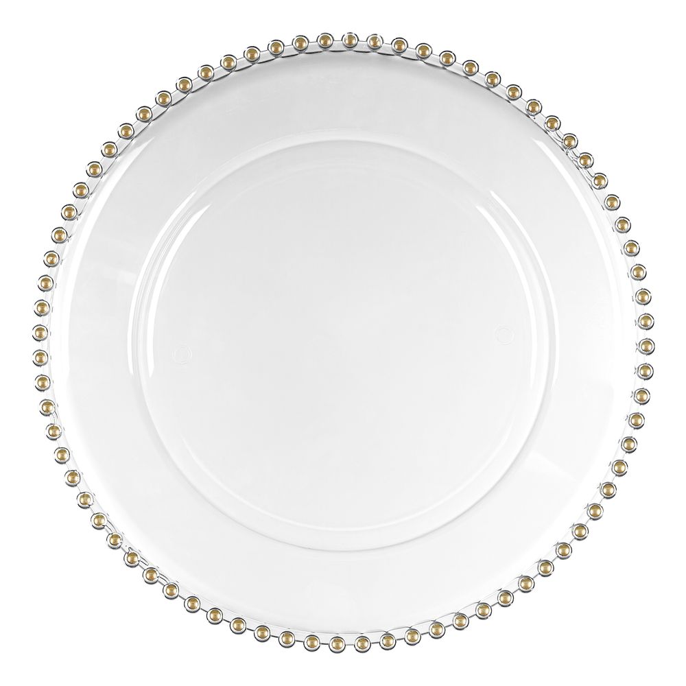 Underläggstallrik Transparent med Pärlor