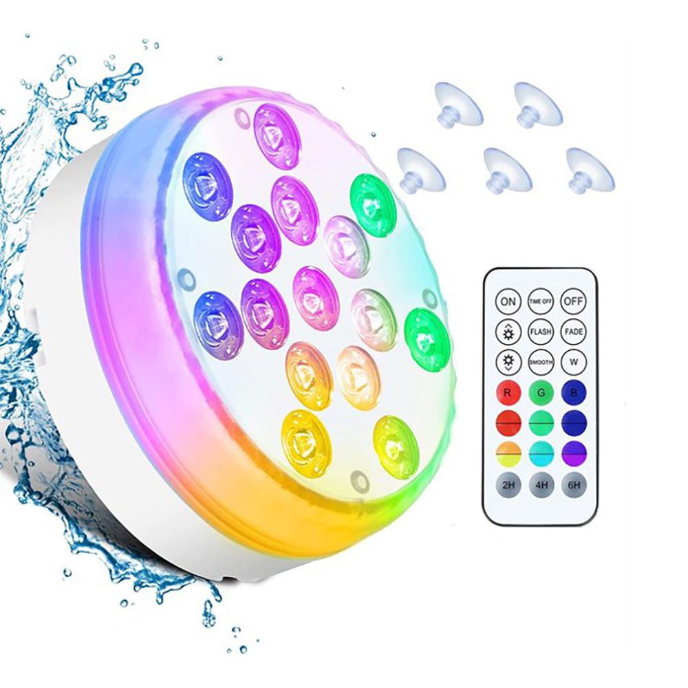 Vedenalaislamppu Kaukosäätimellä RGB