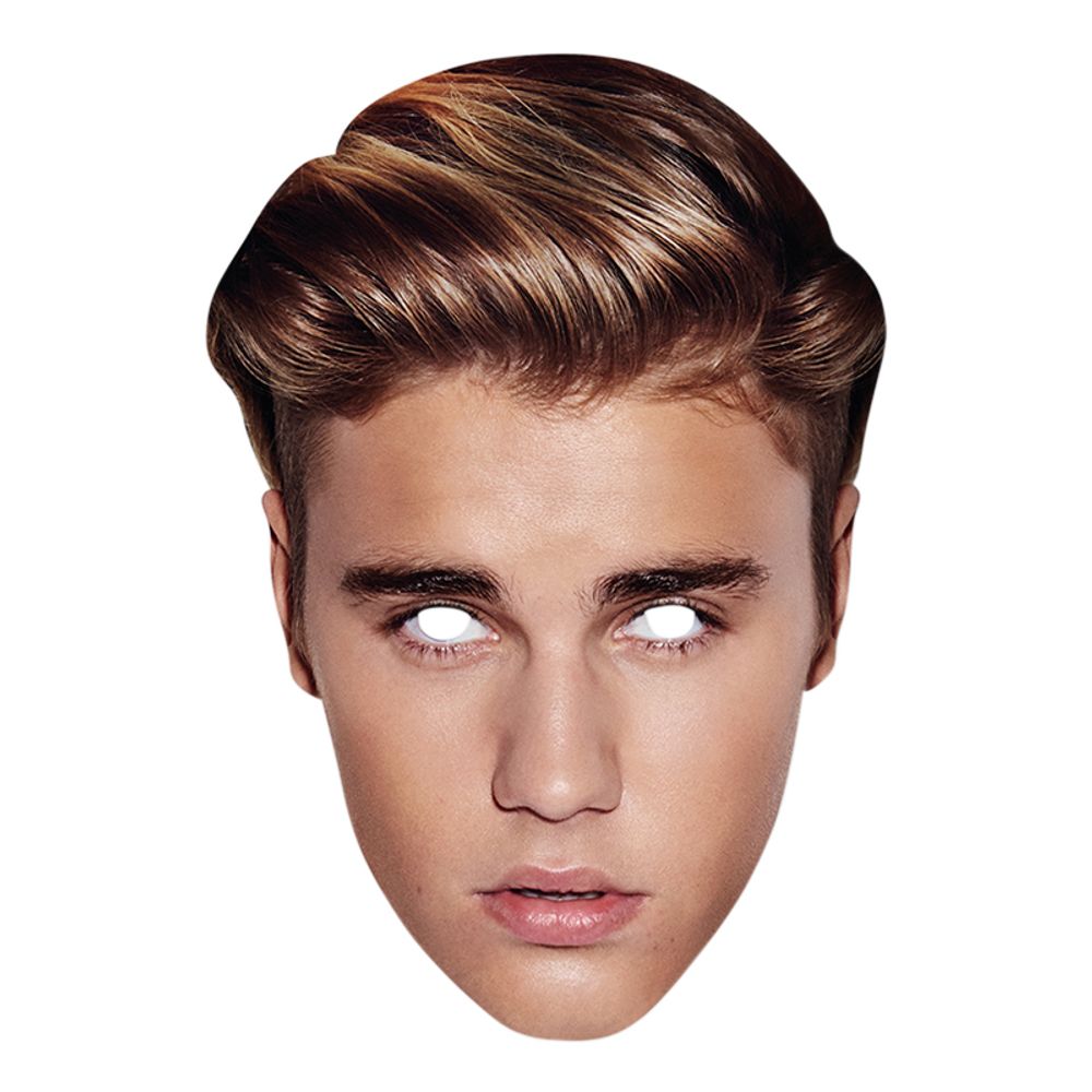 Ung Justin Bieber Pappmaske