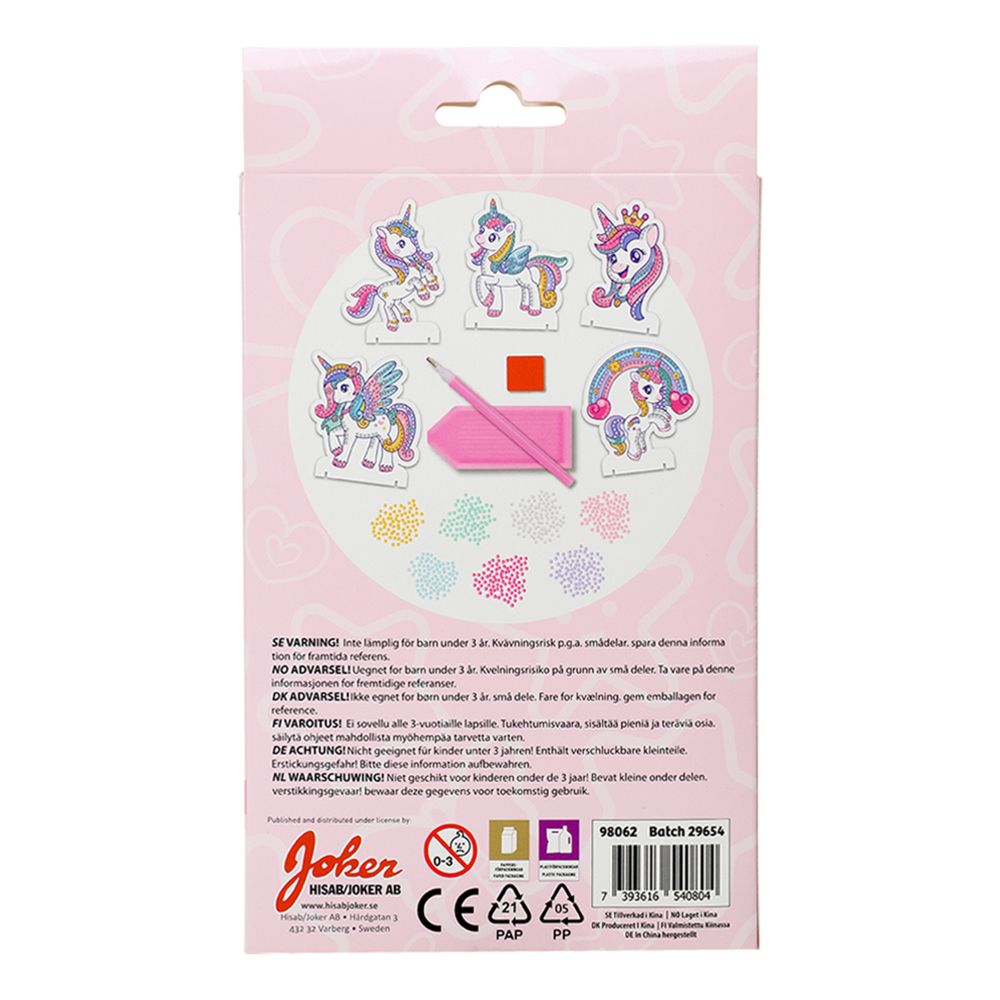 Unicorn Diamond Painting Kreativ Sæt