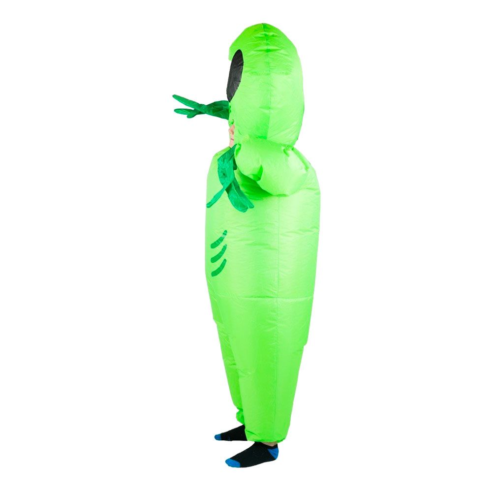 Oppblåsbar Alien Barn Drakt