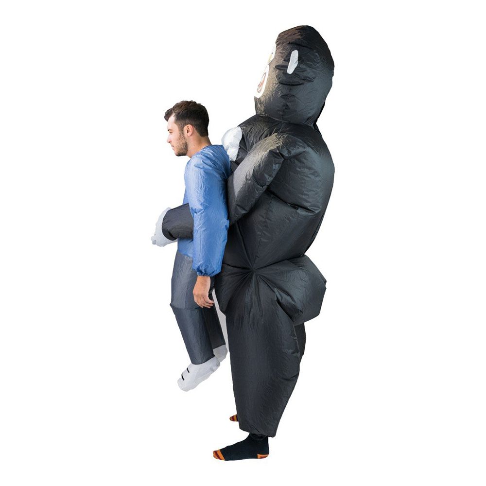 Uppblåsbar Bärande Gorilla Maskeraddräkt