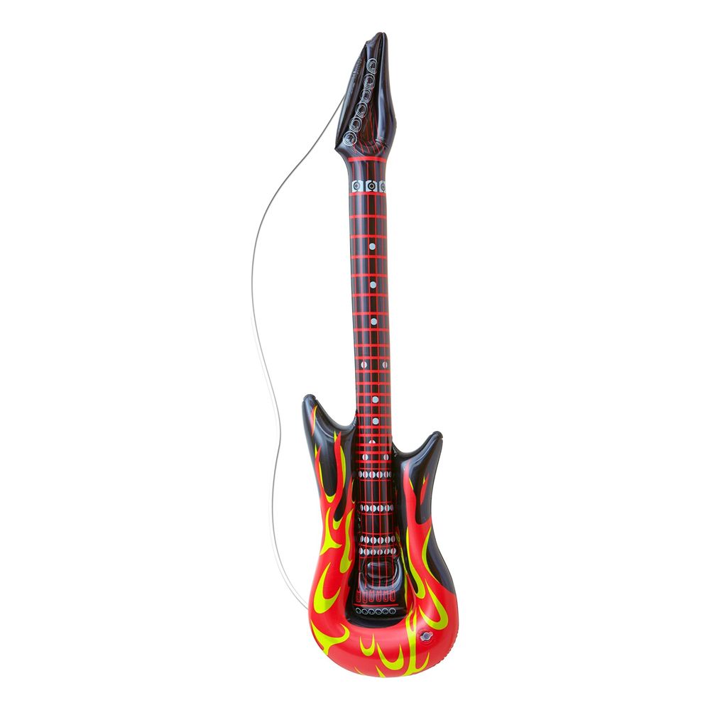 Oppblåsbar Elgitar med Flames