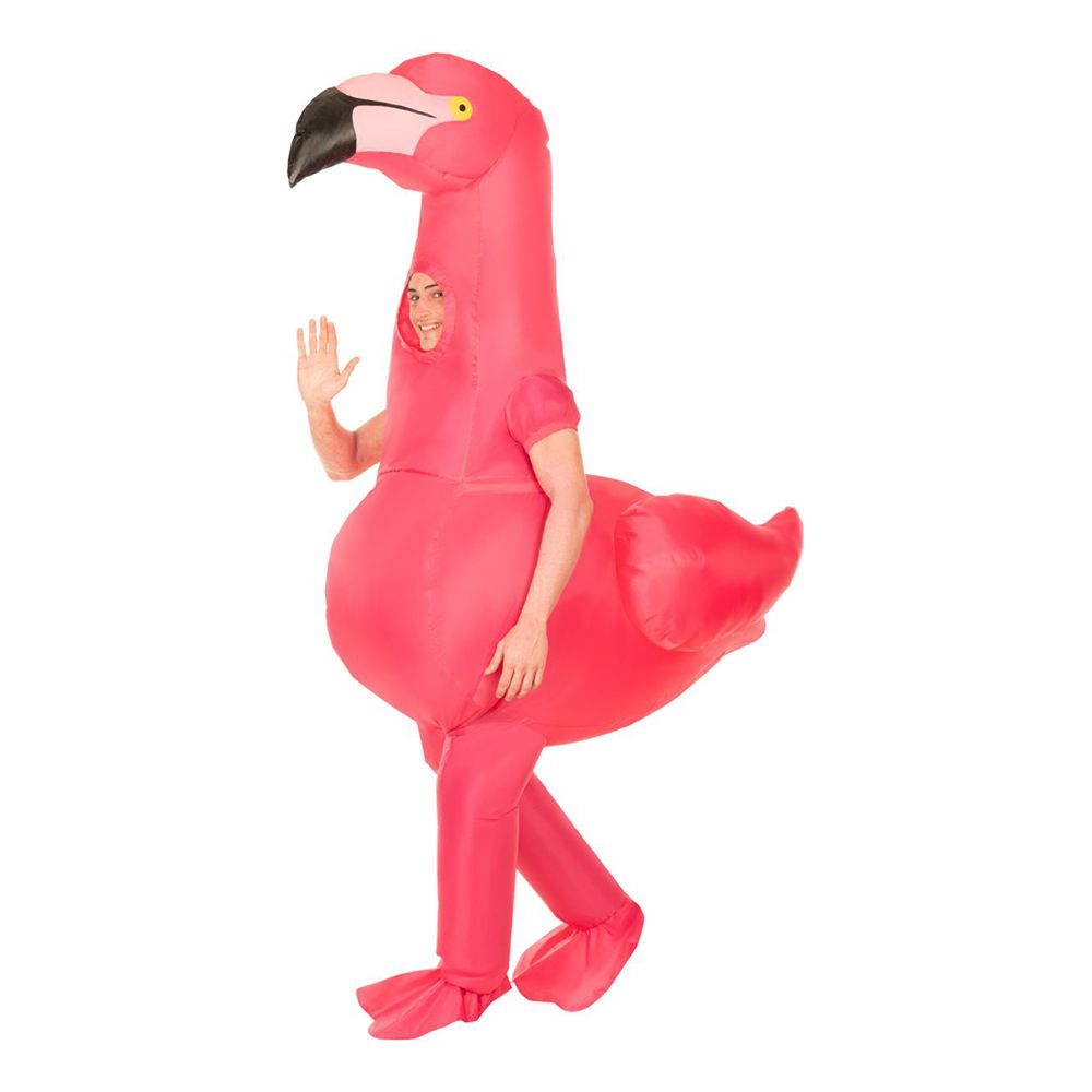 Uppblåsbar Flamingo Maskeraddräkt